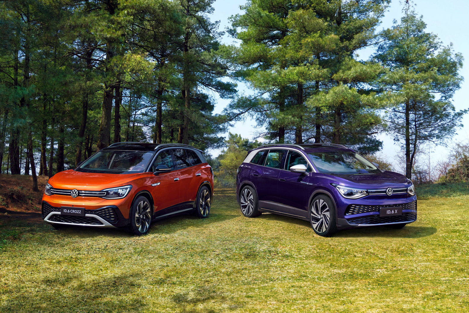 ID.6 CROZZ und ID.6 X, Archivfoto 2021. Illustration des China-Angebots. Foto: Volkswagen AG